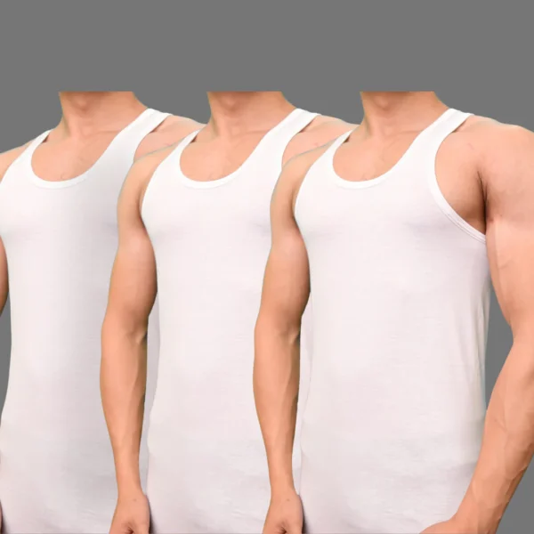 Pack of 3 Mens Summer King Vest